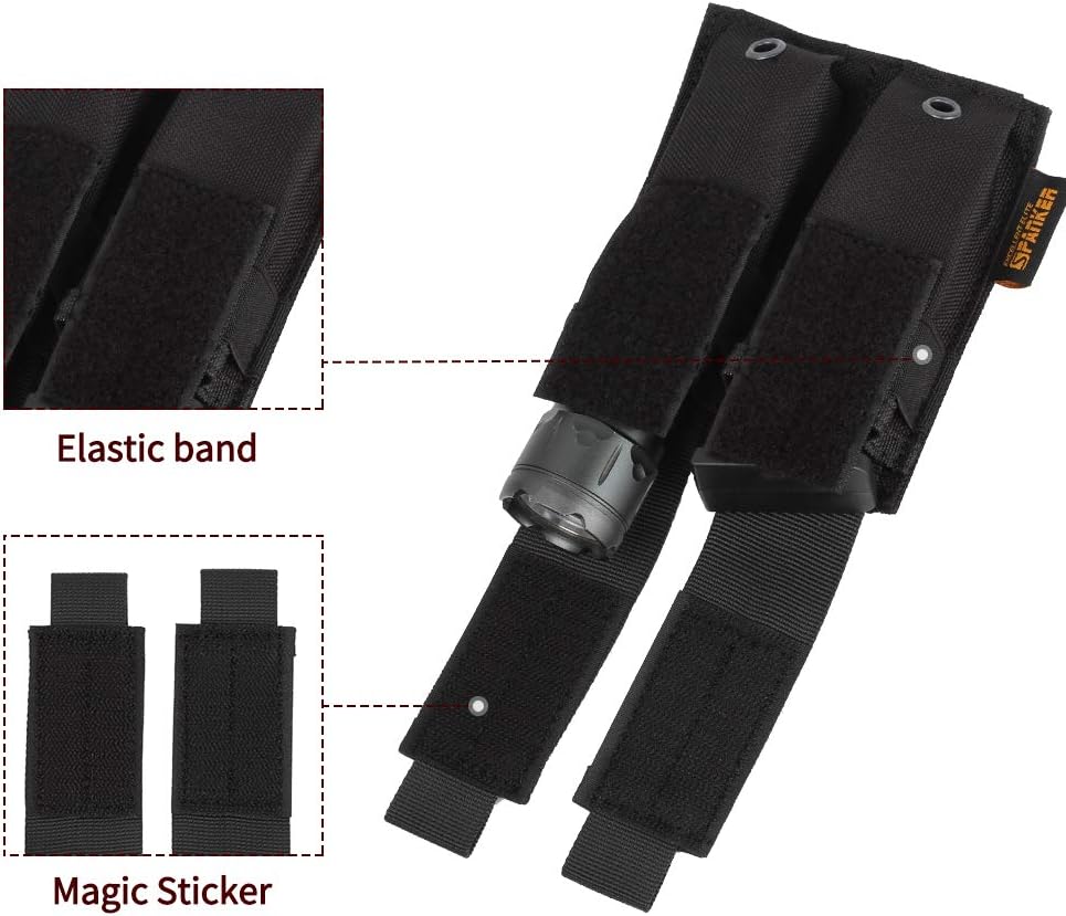 EXCELLENT ELITE SPANKER Molle Single/Double Pistol Mag Pouch Tactical Magazine Pouch Tool Organizer Holder