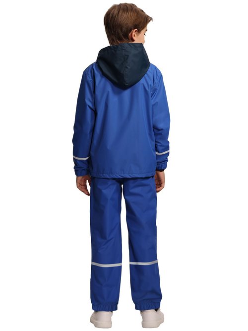 Dekomere Kids Rain Suit Boys Girls Waterproof Lightweight Raincoat and Pant Rain Gear for Camping Hiking