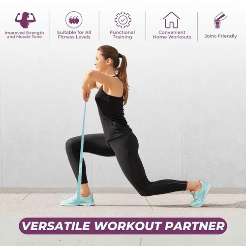 Swiss Activa Premium Resistance Bands 15-65 LBS - Exercise Bands for Women - Booty Bands for Exercise, Pilates, Pull-Up, Glutes - Resistance Bands for Working Out - Workout Bands for Physical Therapy