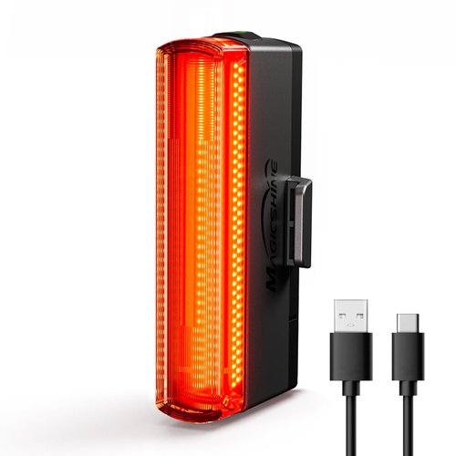 Magicshine SEEMEE 50 Bike Tail Lights, USB-C Rechargeable Rear Bike Lights, AUTO Group-SYNC | IPX6 Waterproof | Seat Post-Mount | 5 Mode Night & Daytime Bicycle Back Light for Road Urban Cyclists…