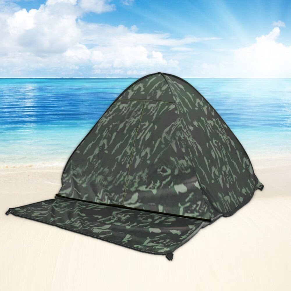 Automatic Pop Up Beach Tent Instant Portable Quick Sun Shelter for 2-3 Persons (Camouflage)