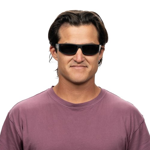 Spy Optic Men's Cooper Rectangular Sunglasses, Brown Stripe Tort-Happy Bronze, 60mm