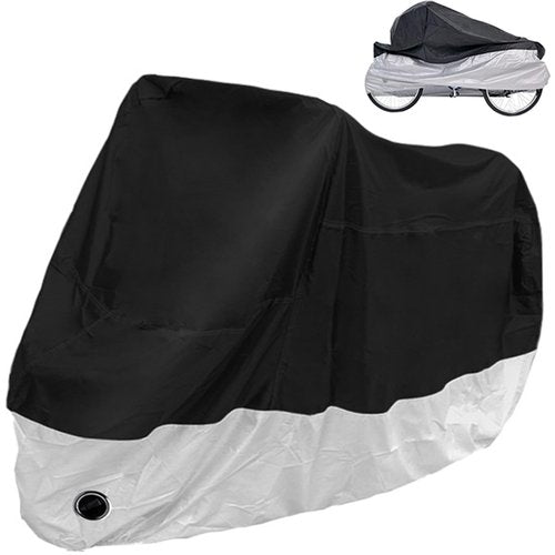 LATOLINON Adult Tricycle Cover, Trike Bicycle Cover Outdoor Storage Waterproof, Dust Wind Proof, Bike Covers for 2 or 3 Bicycles