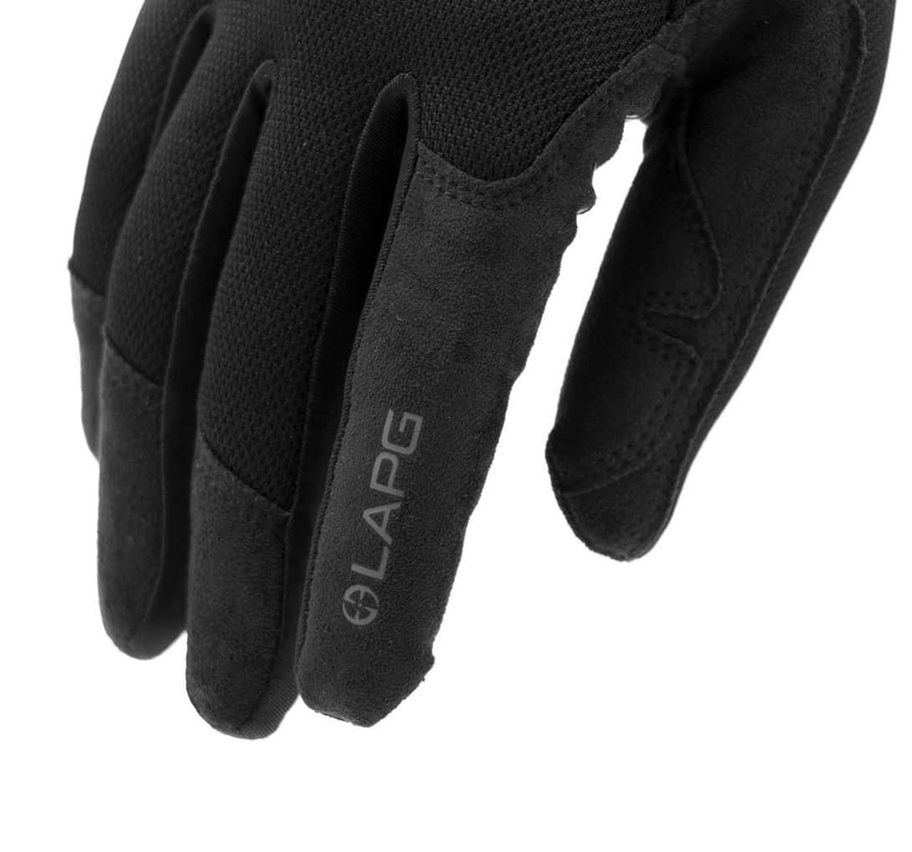 LA Police Gear Men's Core Patrol Glove, Durable and Lightweight Work Gloves for Men, Touchscreen Compatible Gloves, Enhanced Grip for Better Control, Black, Medium