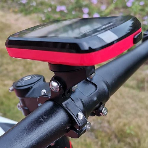 Tobefore Lightweight Bicycle Camera Adapter Mount - Compatible with Garmin Bike Computer, Go Pro Handlebar Mount, 20mm Spacing Universal Action Camera Accessory (Black)