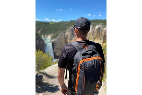 MAXPRO Maxpack Backpack | Custom travel backpack designed Fits all accessories | Mesh for the water bottle | Made with durable, weather-resistant 1680D polyester
