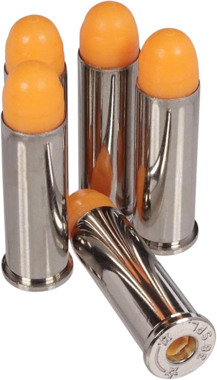 ST Action Pro 38 Special Dummy Rounds – Orange Safety Trainer Dummy Rounds, Reusable Dry Fire Training Ammunition (5-Pack) for Gun Owners