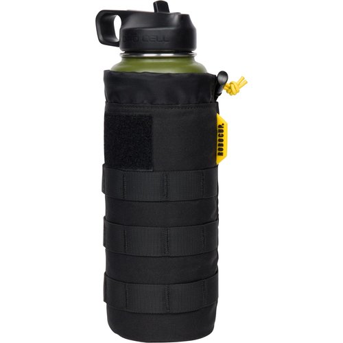 ROBOCUP 32 oz./ 1-Liter Rugged Drink Holder for Belt & MOLLE Webbing, Durable Cordura Nylon Designed for Work, Boating, Camping, Overlanding, Travel | Bungee Cord, Drain Hole, Hook&Loop Patch Area