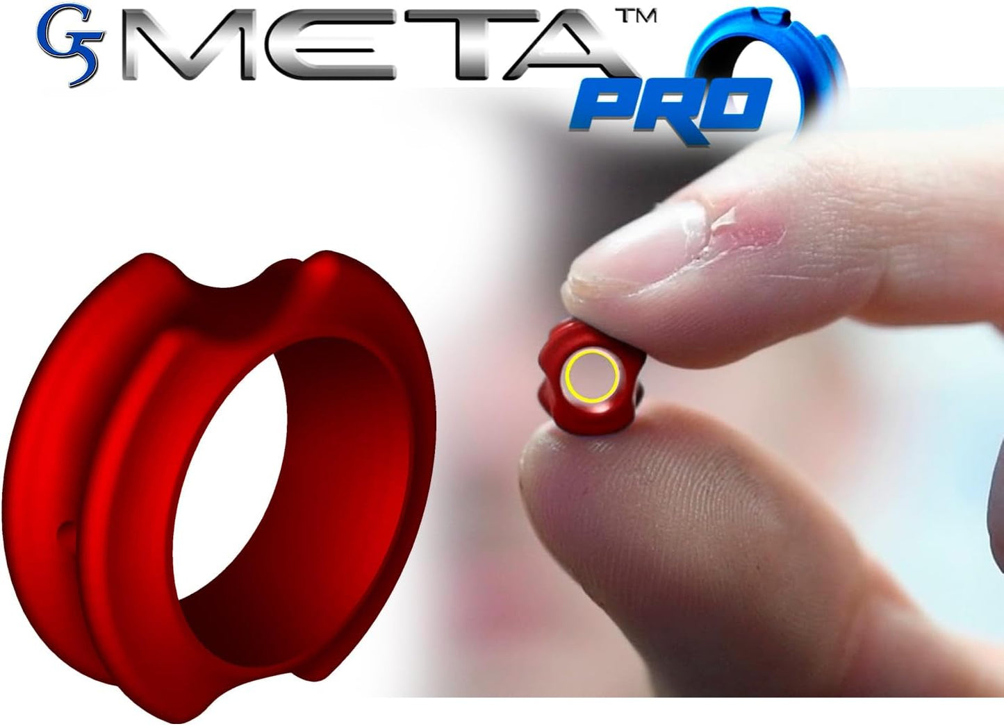 G5 Meta Pro Peep Sight, Anti-Glare Coated Lightweight Convex Interior String Groove Increased Field of View Target Precision Archery Bow Hunting Peep Sight
