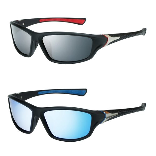 YEIN Polarized Sports Sunglasses Driving Baseball Cycling Running shades For Men UV400 Protection(Blue + Black)