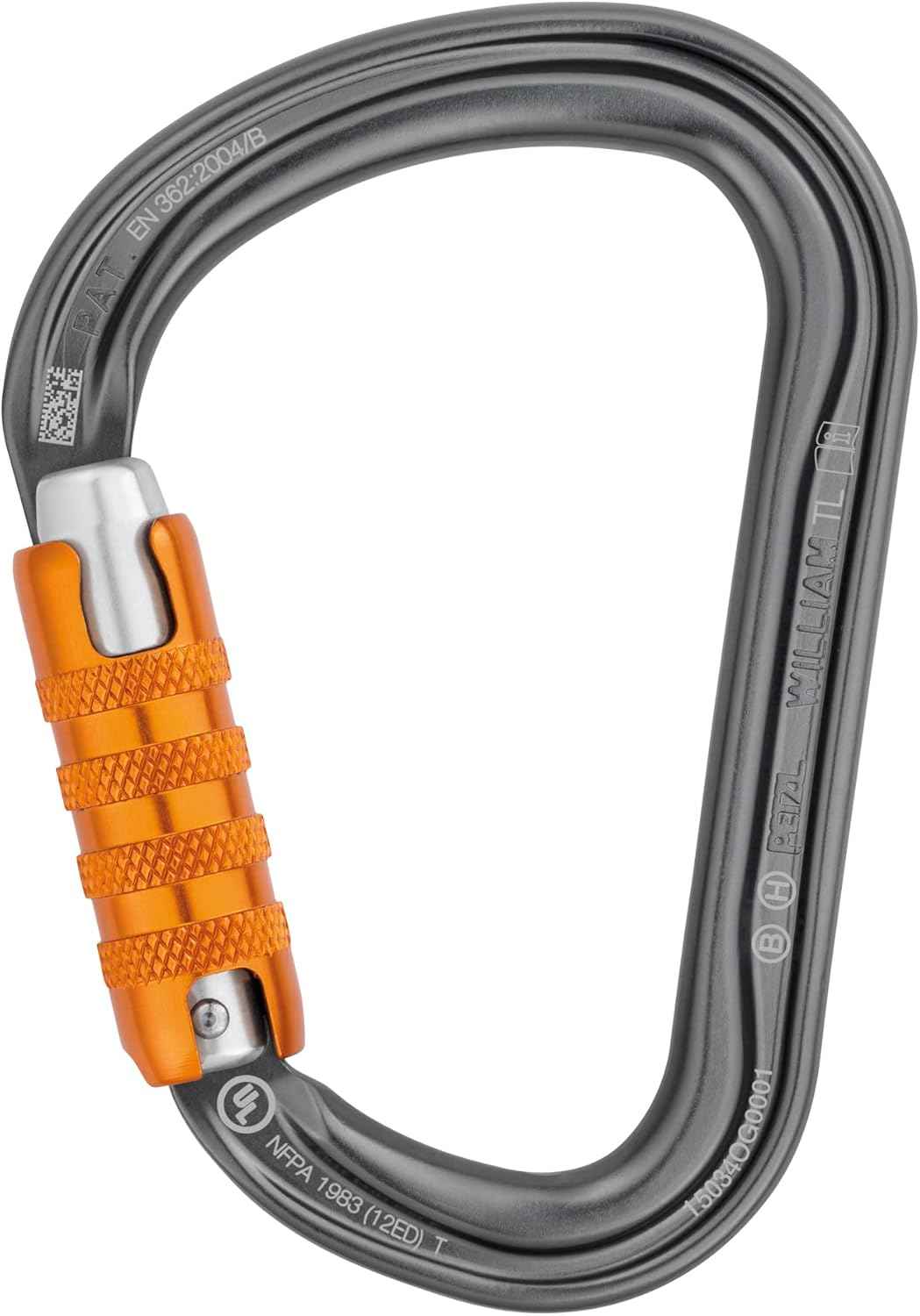 PETZL William Carabiner - Lightweight Aluminum Climbing Gear for Outdoor Adventures