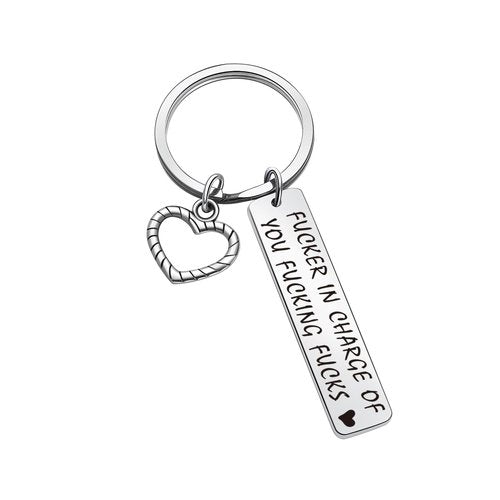 ZQEOU Funny Boss Day Gifts Boss Appreciation Keychain The Office Keychain Chief Leadership Jewelry Coworker Leaving Gift Coworkers Retirement Gift