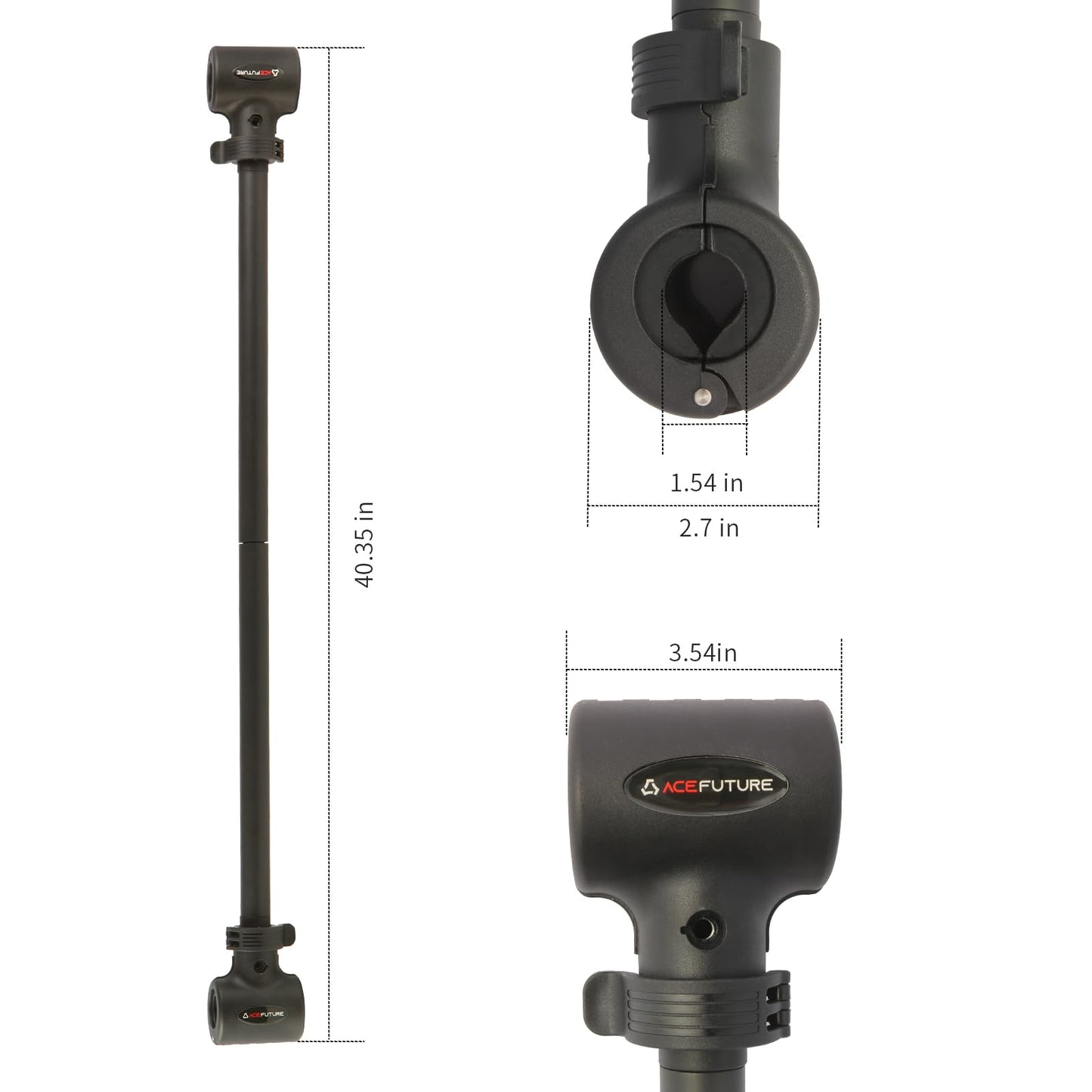 Acefuture Hyperbell Dumbbell Converter - Convert Dumbbells to Barbell Set and Kettlebell for Home Fitness - Adjustable & Up to 200 lb Capacity Weight Barbell for Weight Lifting (Barbell Converter)