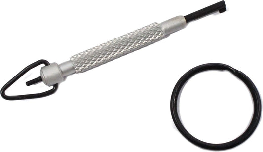 Swivel Handcuff Key - Zak Tool ZT10 Silver Round Design for Law Enforcement