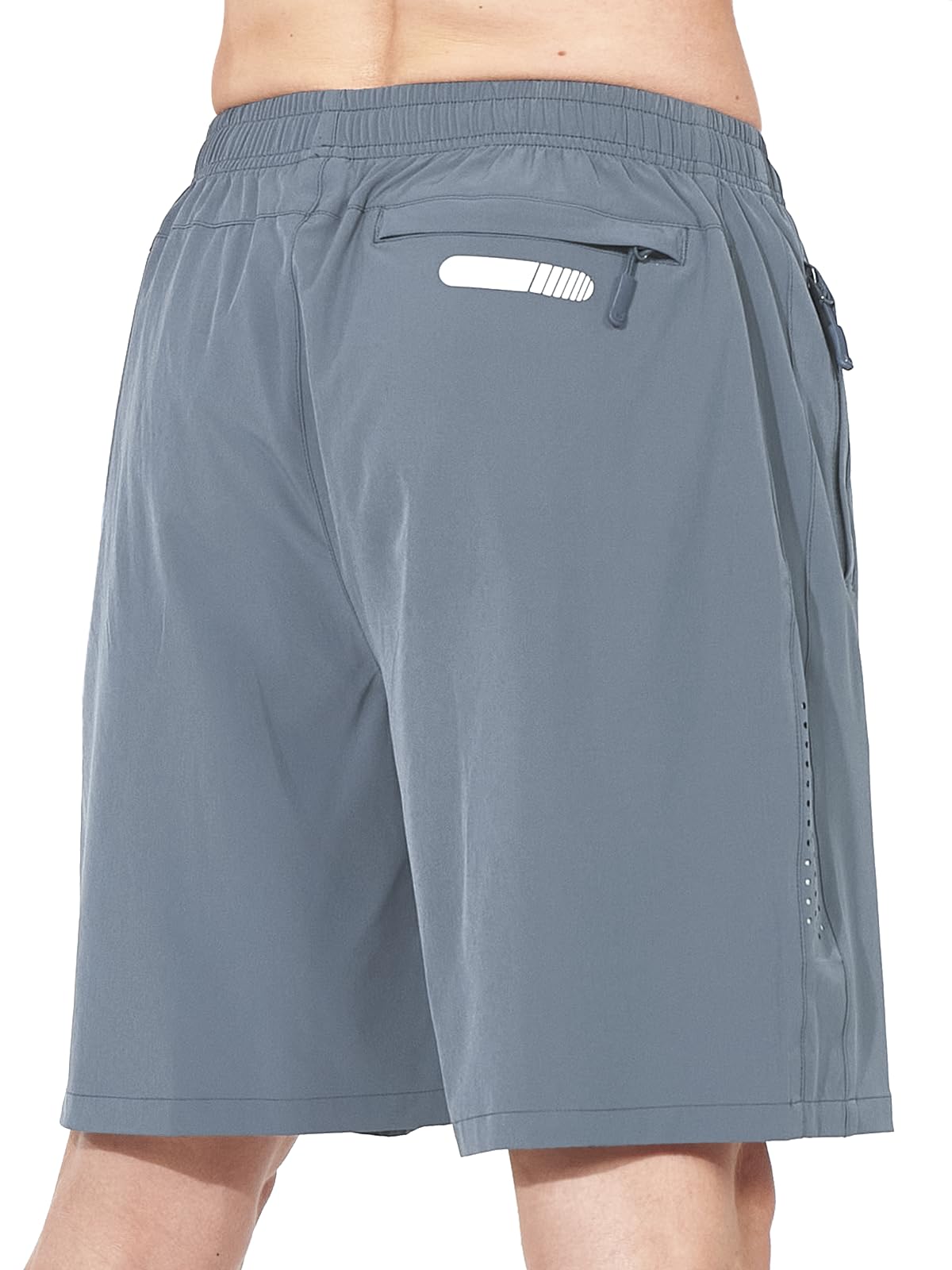 NORTHYARD Men's Athletic Running Shorts Quick Dry Workout Shorts 7"/ 5"/ 9" Lightweight Sports Gym Basketball Tennis Hiking Exercise CLOUDGREY XL
