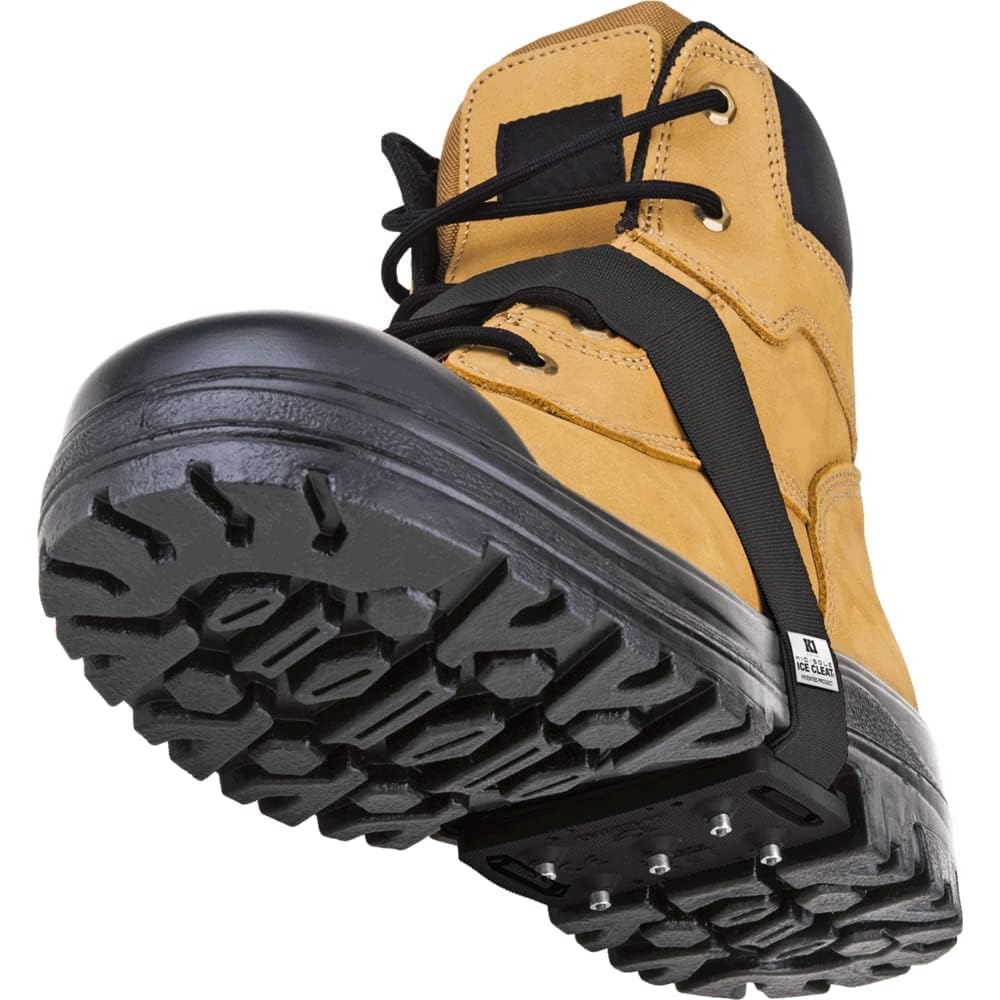 K1 Mid-Sole Ice Cleats for Men & Women - Rotatable Traction Aids For Winter Snow - Hi Vis - Low Profile