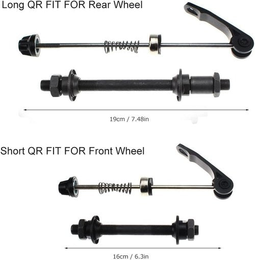 Bike Axle CYSKY Quick Release Skewer Front Rear Bicycle Axle Wheel Hub Fit for Road Bike, Mountain Bike, MTB, BMX (1 Pair)