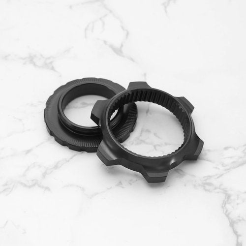 ECSiNG Brake Center Lock Replacement Compatible with Shimano Center-Lock Hubs Aluminum Alloy Bicycle Centerlock Adapter Accessories Black