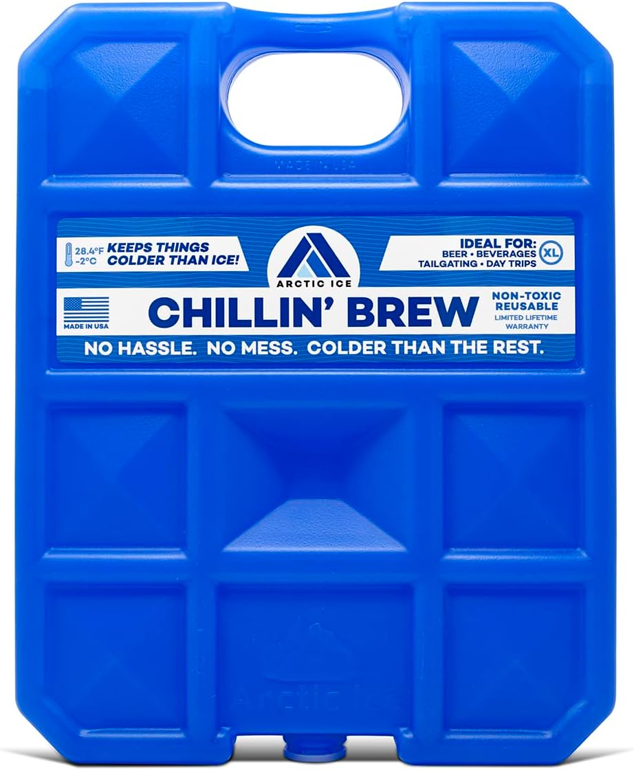 Arctic Ice Reusable Ice Pack - Long Lasting Beverage Cooler Freezes at 28°F