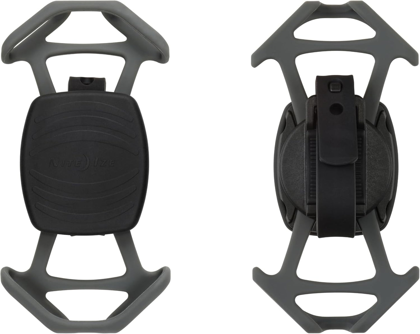 Nite Ize Wraptor Rotating Smartphone Bar Mount - Cell Phone Mount for Bikes, Strollers & More - Easy-to-Use & Adjustable Phone Accessories - Grey