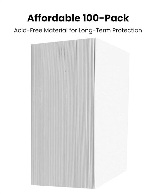 Magazine Boards – 100 Pack, 24pt Acid-Free, 8.5 x 11 Poster Board, Ideal for Magazine Storage & Fabric Organizer