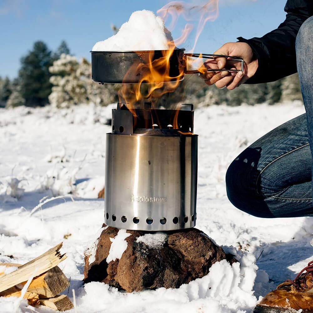 Solo Stove 2 Pot Set: Stainless Steel Companion Pot Set for Solo Stove Campfire. Great for Backpacking, Camping, Survival