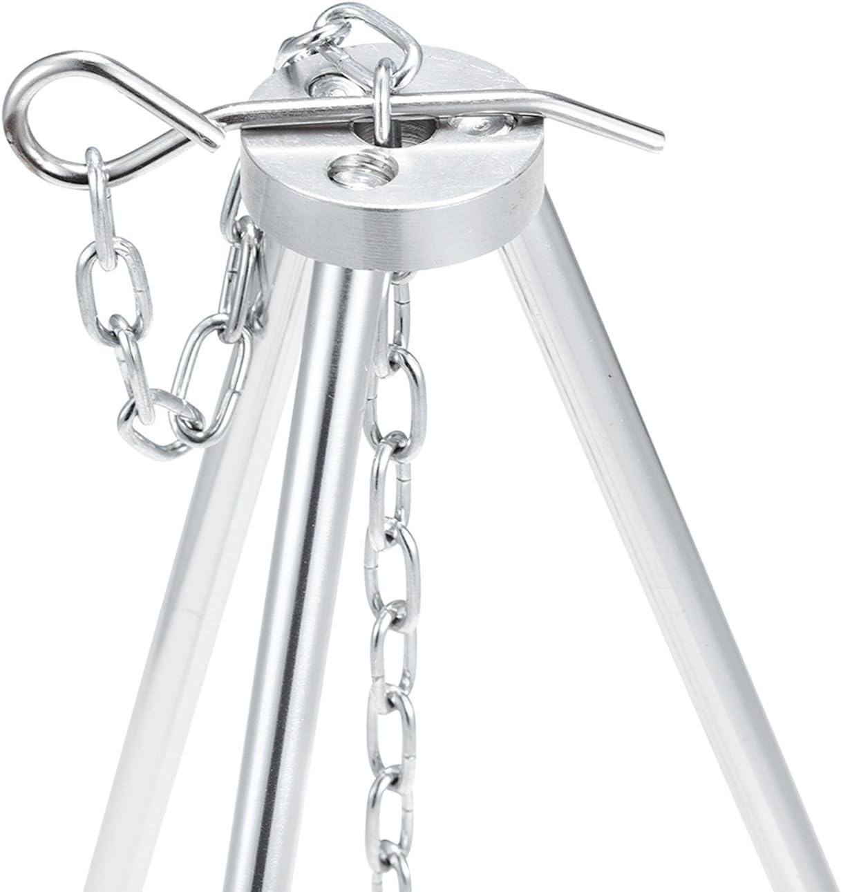 Solo Stove Tripod Camping Accessories Compact Lightweight Aluminum Tripod w/Adjustable Hang Chain, Perfect for Titan and Campfire Portable Stove, Camping, Backpacking, Survival Gear