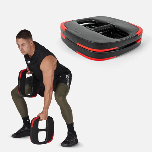 Les Mills™ Dual Purpose Ergonomic Exercise Weight Plates for Total Body Workouts