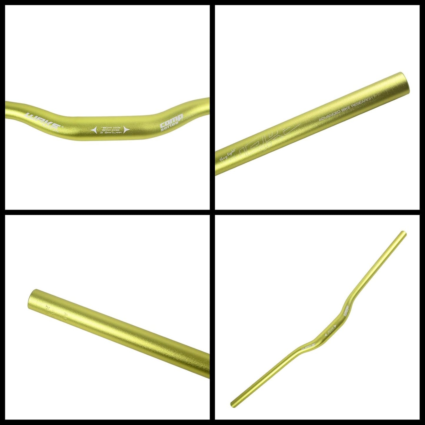 Wake Bicycle Handlebars 31.8 mm Mountain Bike Handlebar 720mm/780mm Aluminium Alloy MTB Handlebar Bicycle Riser Bars Extra Long Bicycle Handlebars for Downhill Cycling Racing