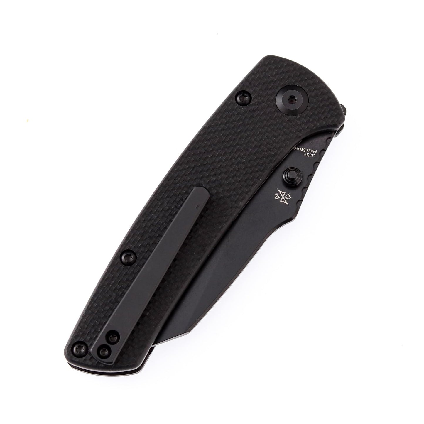 KANSEPT Main Street 7.92in Folding Pocket Knives with 3.36in Stonewashed 154CM Wharncliffe Blade and Black G10 Handle for Outdoor, Tactical, Survival, Folding Knife Camping Hunting T1015B4