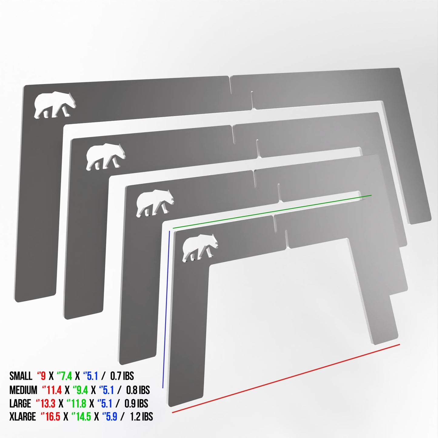 4 foot fire grill 2 Pcs | grill stand for Camping Travel Outdoor (Large)