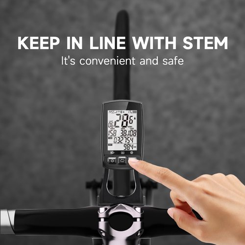 Out Front Bike Combo Mount - Bike Mount for Wahoo Elemnt,Wahoo Elemnt Bolt,Garmin Edge Bryton Rider Stages Dash Hammerhead Karoo,Cateye Cycling Computer, for Gopro and Bike Light