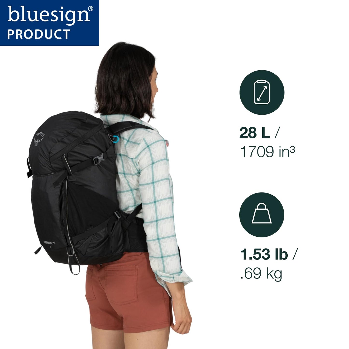 Osprey Skimmer 28L Women's Hiking Backpack with Hydraulics Reservoir, Coyote Brown