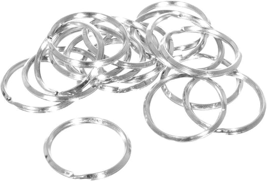 Paracord Planet Split Ring Fishing Lure, Lanyard, Dog Tag Connector Nickel Plated Spring Steel - Choose from 12mm, 1", 1 1/2", 3/4", 5/8" in 5 Pack, 10 Pack or 20 Pack Sizes