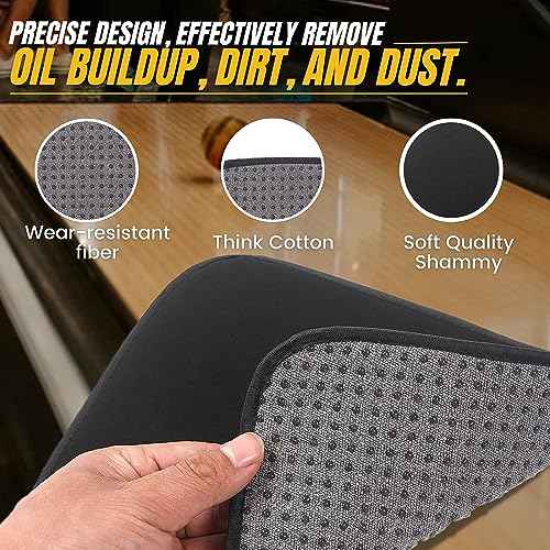 TonGass (3-Pack Microfiber Bowling Ball Towel 10 Inches x 8 Inches Premium Quality Bowling Ball Shammy Pad with Easy-Grip Dots