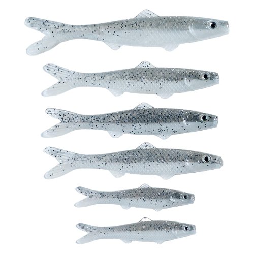 Banjo Minnow Silver Minnows + Lifelike Lure for All Fish + Durable Material That Catches Fish + Freshwater & Saltwater Fishing Lure + Hooks & Anchors