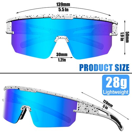 YUNBLL&KO Kids Sports Sunglasses Polarized UV400 Protection Boys Girls Youth Baseball Sun Glasses for Cycling Softball