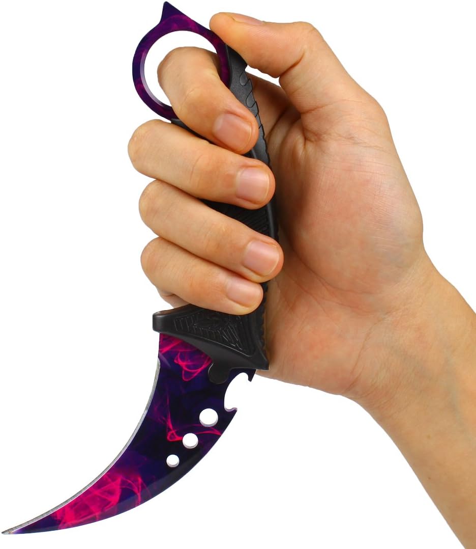 Andux Karambit with Holes Camping Hunting Tool with Cord ZD-02 (Grass Green)