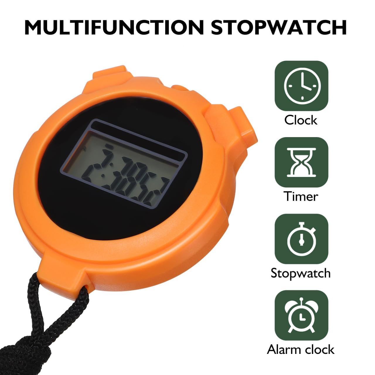 2pcs Referee Stop Watch Stop Watches Timer Timing Stop Watch Stop Watches for Sports Stop Watches for Running Timer Abs Display Screen Fitness Portable