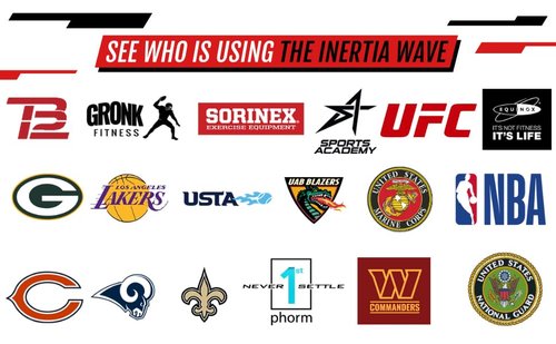 Inertia Wave Dynamic Rubber Battle Ropes Alternative for Home and Gym | Maximize Calorie Burn | Revolutionary Fitness Equipment for Abs and Full Body Workout | Neon Red