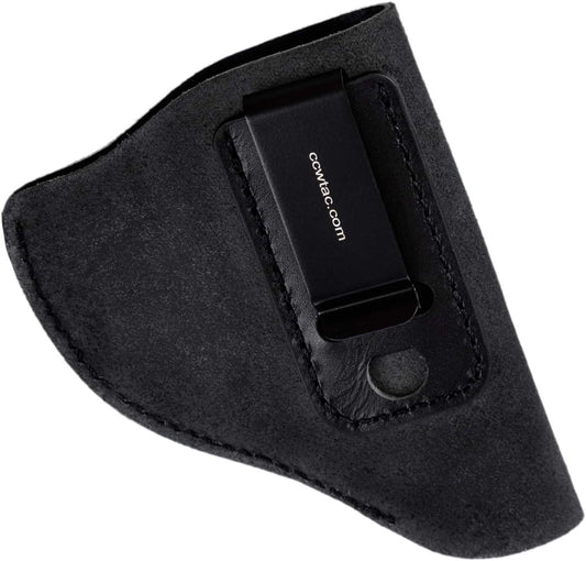 IWB Leather Holster for J Frame Revolvers Made of Genuine Suede for Ultimate Concealed Carry Comfort, RH or LH Draw for Men or Women, Choose Style and Color