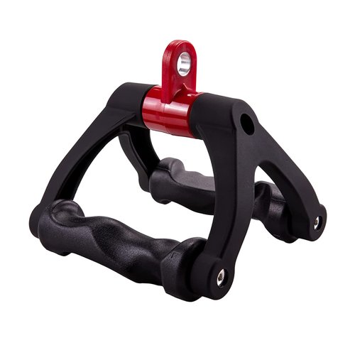 HXD-ERGO Double D Handle for Cable Machine - Ergonomic Row Handle Cable Attachment - Triangle V Bar Grip LAT PullDown Attachments for Home Gym