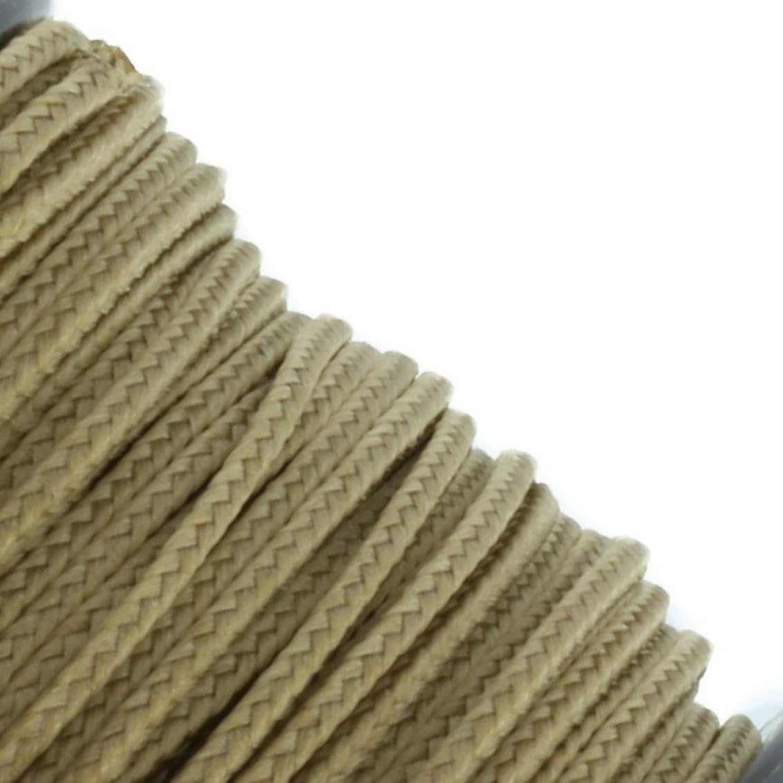 JIG PRO SHOP Black 1.18mm x 125' Micro Cord Paracord - Made in The USA