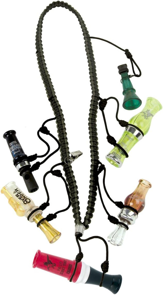Primos Hunting unisex adult Heavy Duty Primos Hunting Call Lanyard 5 Call, Black, One Size US