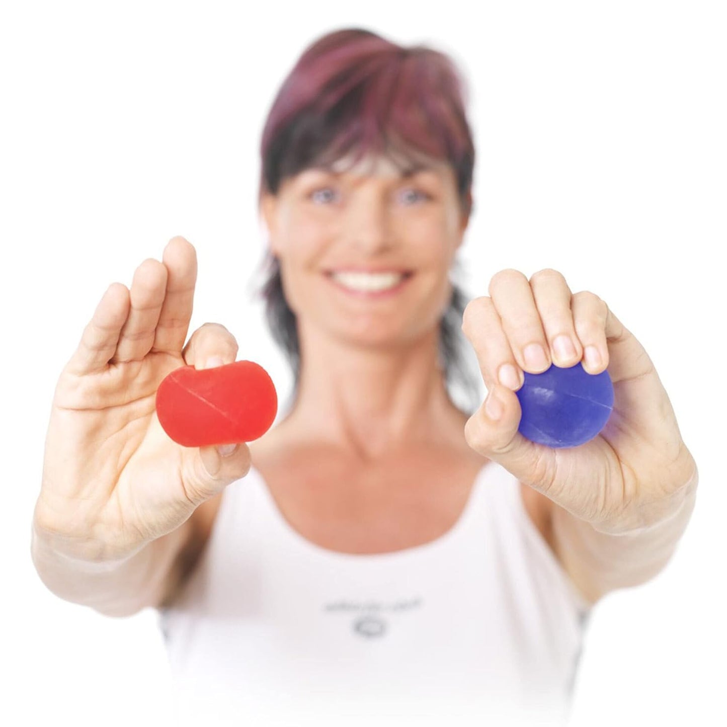 THERABAND Hand Exerciser, Ball For Hand, Wrist, Finger, Forearm, Grip Strengthening & Therapy, Squeeze Ball to Increase Hand Flexibility & Relieve Joint Pain, X-Large Red, Soft, Beginner