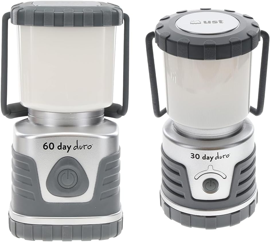 ust 60-DAY Duro LED Portable 1200 Lumen Lantern with Lifetime LED Bulbs and Hook for Camping, Hiking, Emergency and Outdoor Survival