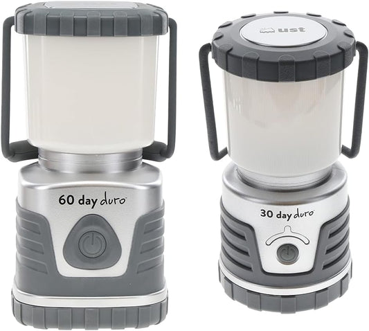ust 60-DAY Duro LED Portable 1200 Lumen Lantern with Lifetime LED Bulbs and Hook for Camping, Hiking, Emergency and Outdoor Survival