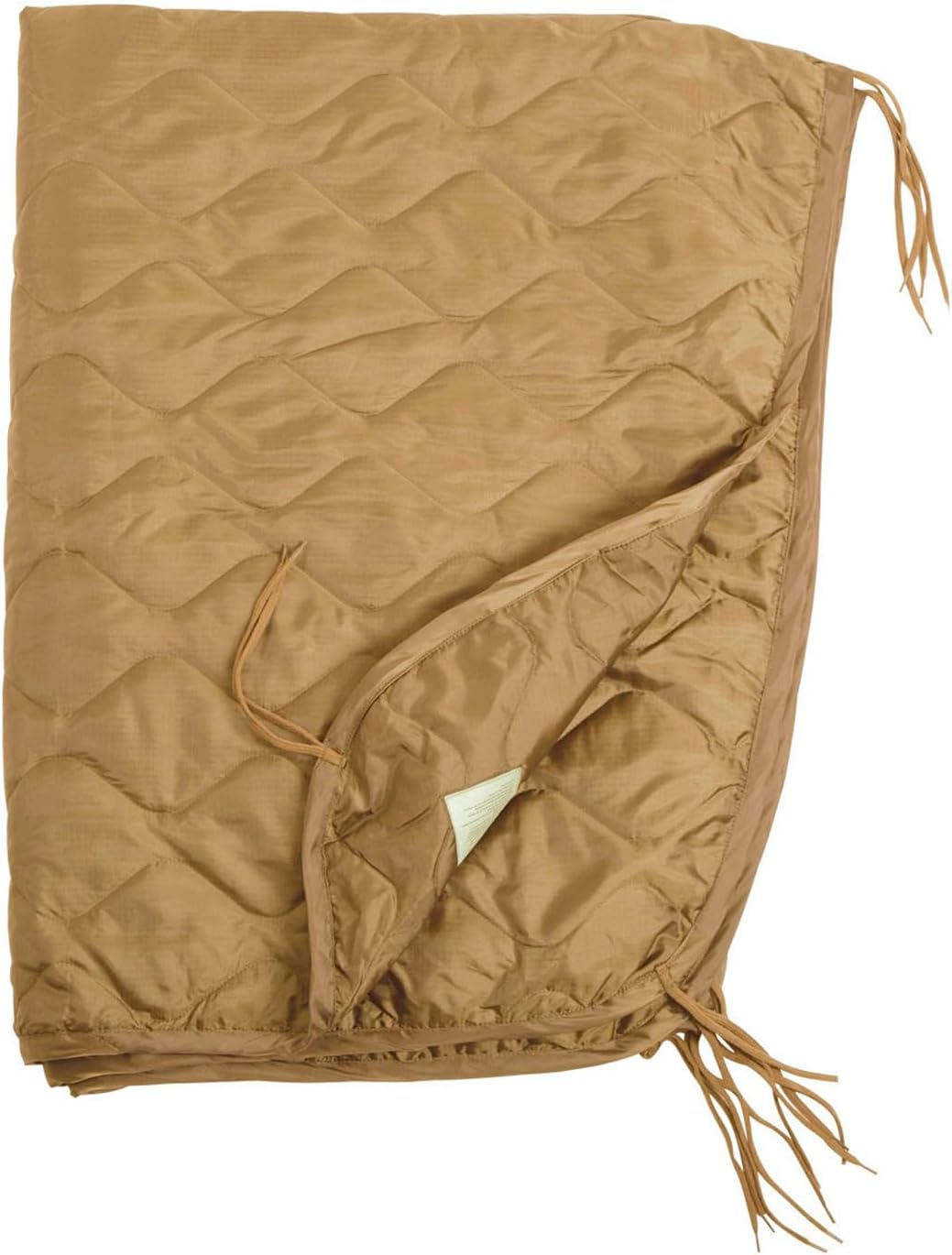 Mil-Tec Ripstop Poncho Liner - Lightweight Portable Durable Polyester Versatile Poncho Liner - Can be Used as Comforter, Blanket, Ground Mat, Sleeping Bag - Carry Bag Included - Flecktarn