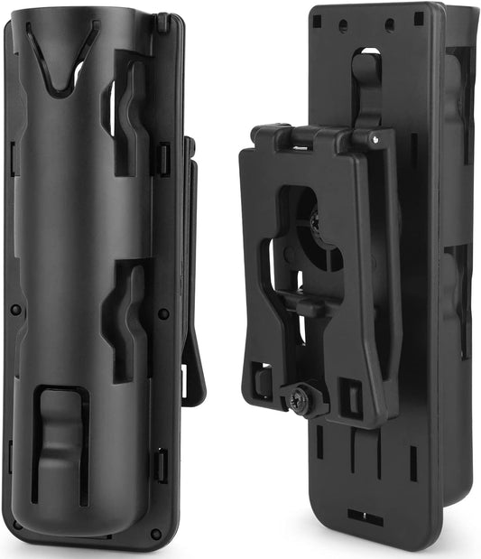 aikeec Baton Holder 360 Degree Rotating Telescopic Baton Pouch, Expandable Baton Holsters,Baton Holder for Duty Belt Tactical Swivelling Flashlight Holsters ABS Case