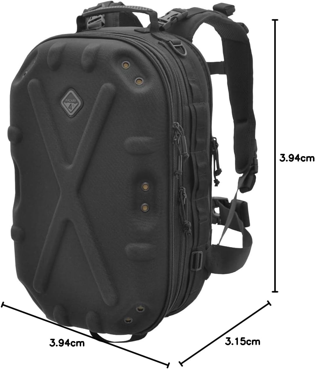 HAZARD 4 Pillbox™ Tactical Backpack – Heavy Duty Military Survival Pack for Men and Women – EDC Rucksack for Laptop, Motorcycle, Outdoor, Bug Out, Gym, Range, Travel, and Camping – 29.5 Liter, Black
